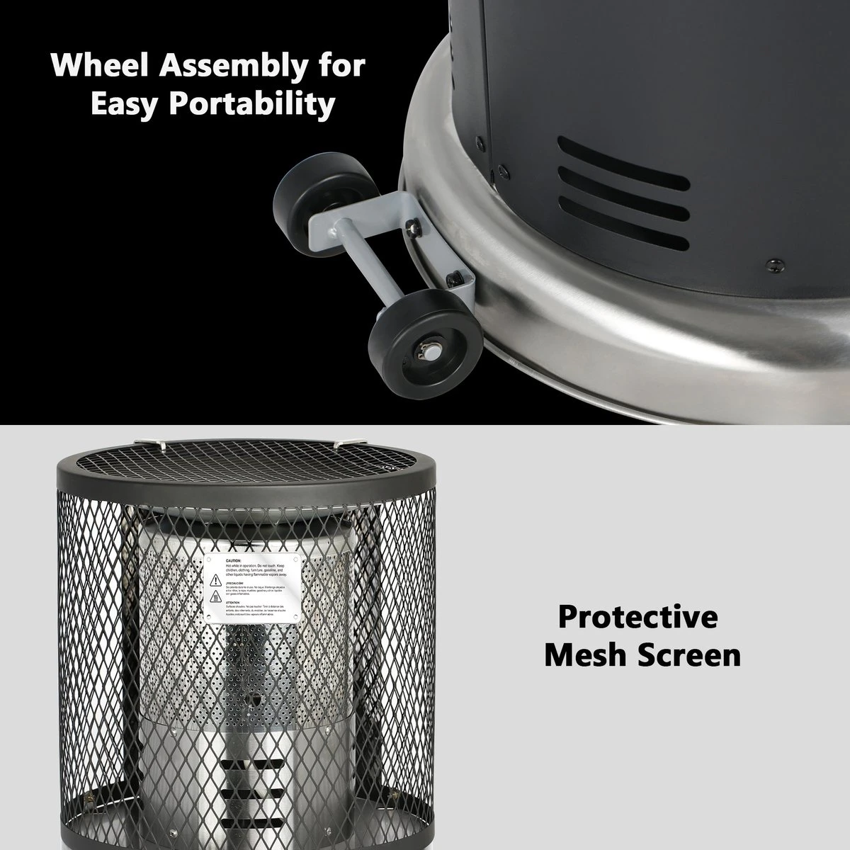 Balioutdoors Lounge Terrasverwarmer 7.3kW -Staande Heater - Gas - Incl. Gasdrukregelaarset 50 Mbar & Slang 50 Cm - Model SRPH92 - Afbeelding 11