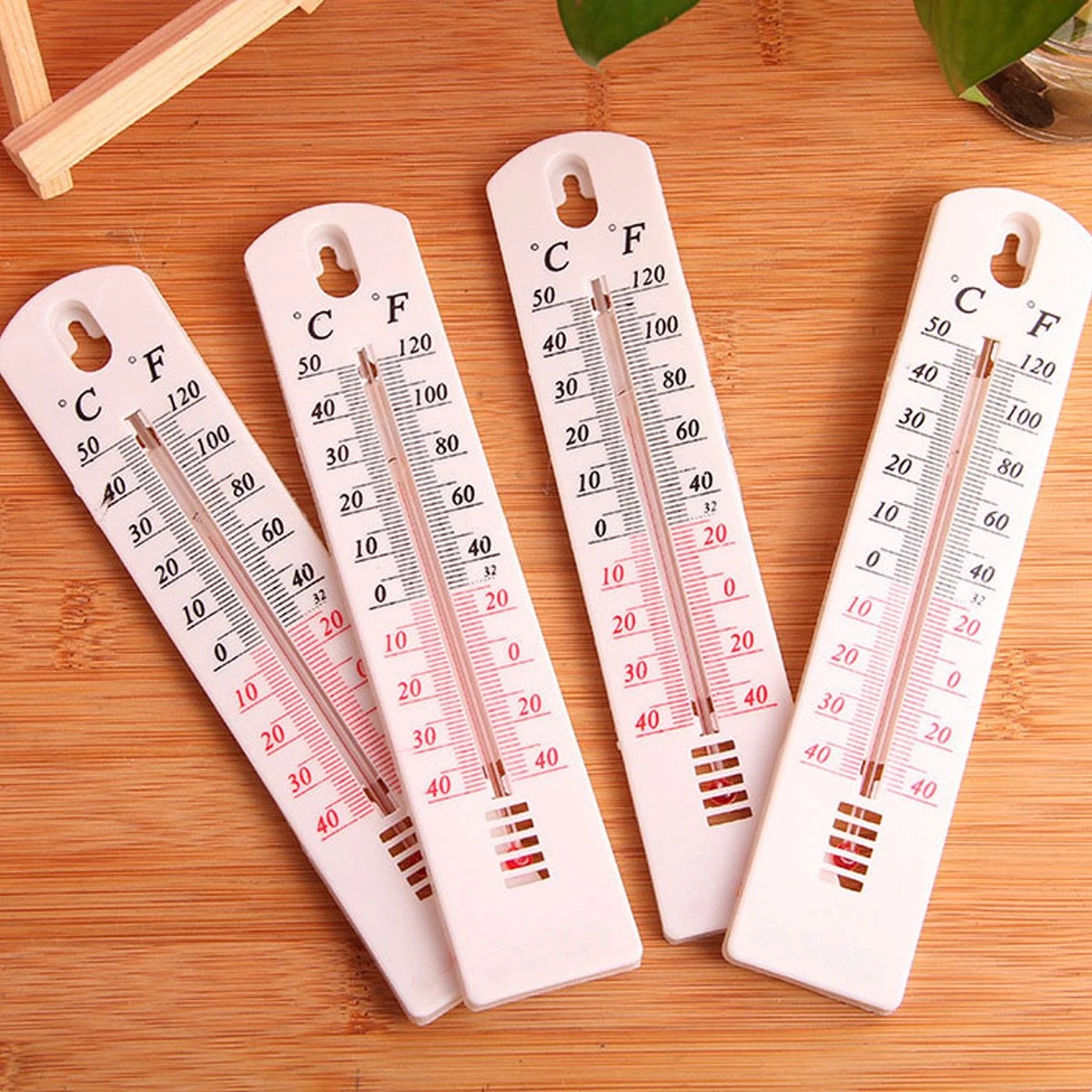 Thermometer - Tempratuurmeter - Voor Buiten En Binnen - Temperatuurmeter - Buitenthermometer - Wit - Afbeelding 2