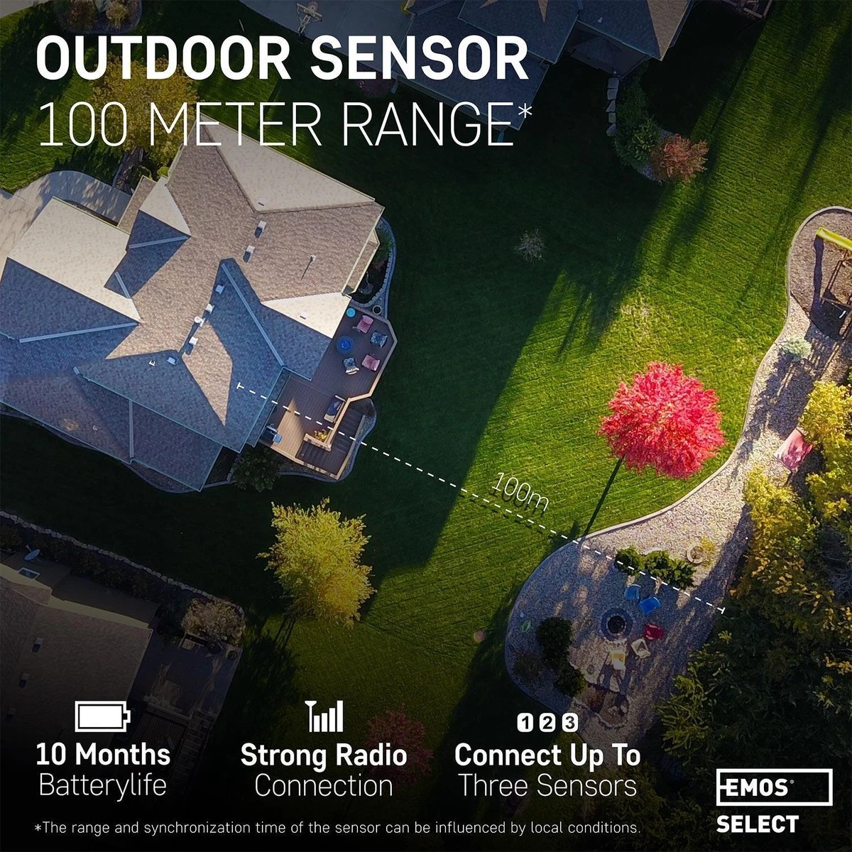 Draadloos Weerstation - Weerstation Binnen En Buiten - Weerstation Met Buitensensor, Incl. Touchscreen Kleurendisplay, DCF-ontvangstsignaal Klok - Binnen- En Buitentemperatuur, Barometer, Weersvoorspelling - Emos - Afbeelding 4
