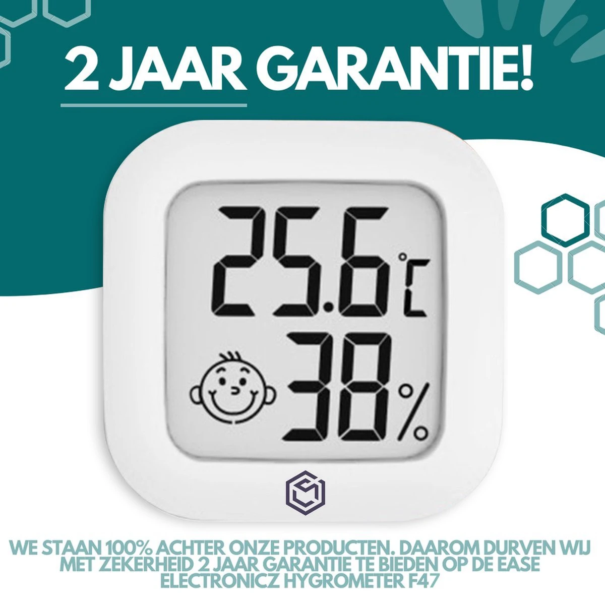 Ease Electronicz Hygrometer - Weerstation - Luchtvochtigheidsmeter - Thermometer Voor Binnen - Incl. Batterij En Plakstrip - Afbeelding 10