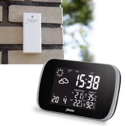 Alecto WS-1650 Weerstation - Draadloze Buitensensor En Geanimeerde Weersvoorspelling - Zwart