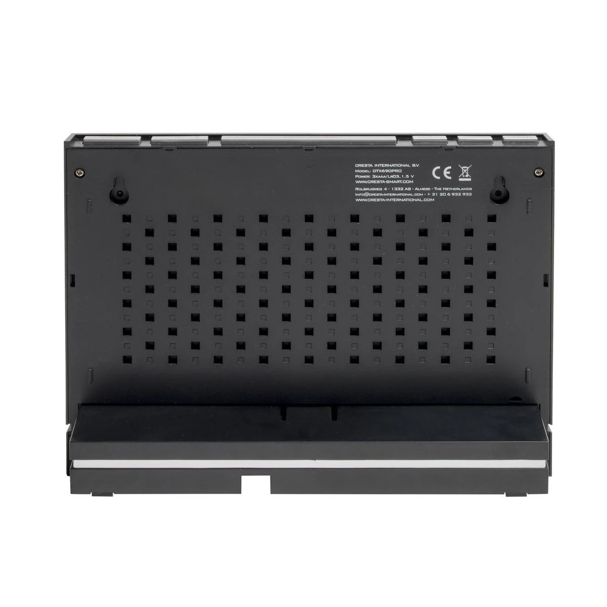 Cresta Care DTX690 Professioneel Radiogestuurd Weerstation Voor Binnen En Buiten Met Weergave Van Temperatuur, Wind En Neerslag - Afbeelding 7