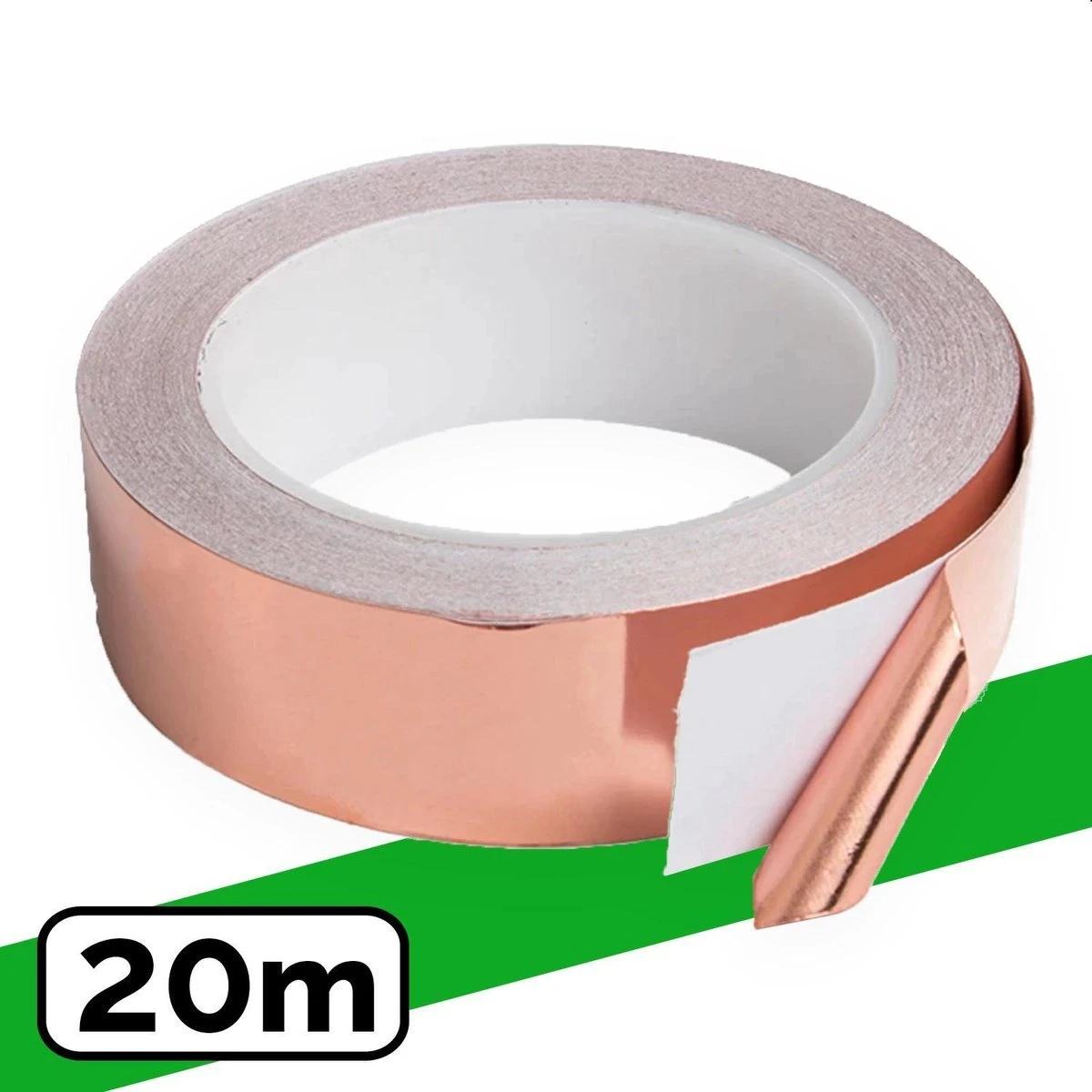 VerminBuster Slakken Kopertape 20 Meter - Anti Slakken Tape - Kopertape Tegen Slakken - Slakkenval - Alternatief Slakkenring