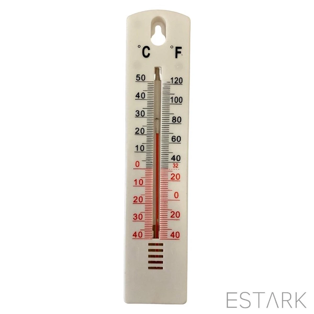 ESTARK® Thermometer - Buitenthermometer - Binnenthermometer - Metalen Binnen Buiten Thermometer - Wit - Thermometer Voor Aan Muur Gevel - Kwik - Draadloos - Min/Max - Muurthermometer - Kozijnthermometer - Temperatuurmeter - Thermometer Wit - Afbeelding 11
