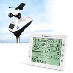 Buienradar BR-1800 Weerstation - Met Thermo-, Hygro-, Regen-, Windrichting-en Windsnelheidsmeter