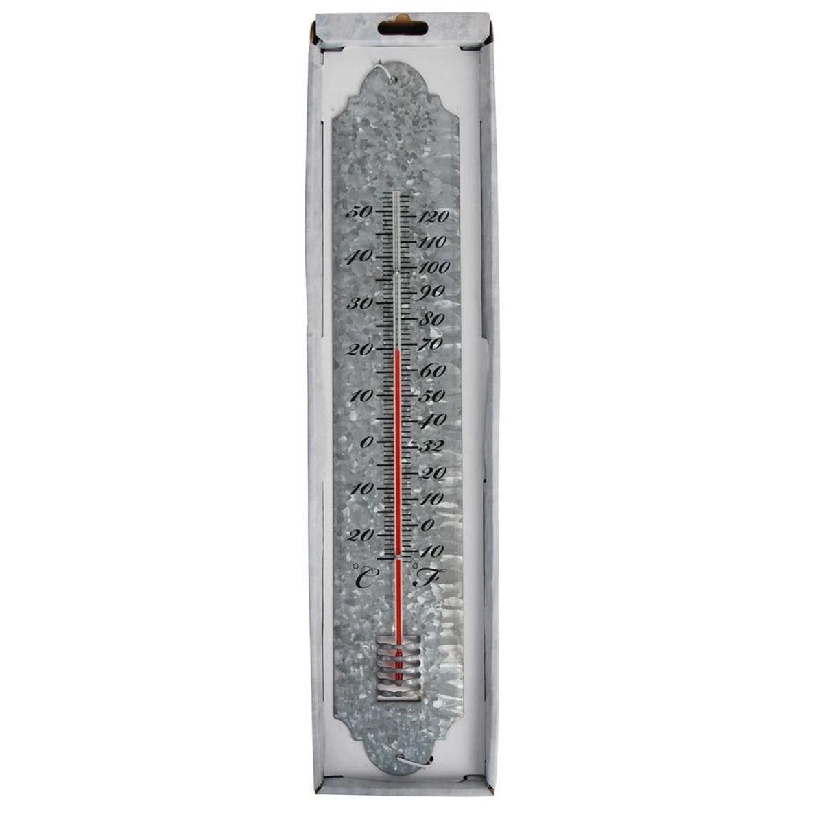 ESSCHERT DESIGN Thermometer 50 Cm - Oud Zink - Afbeelding 2