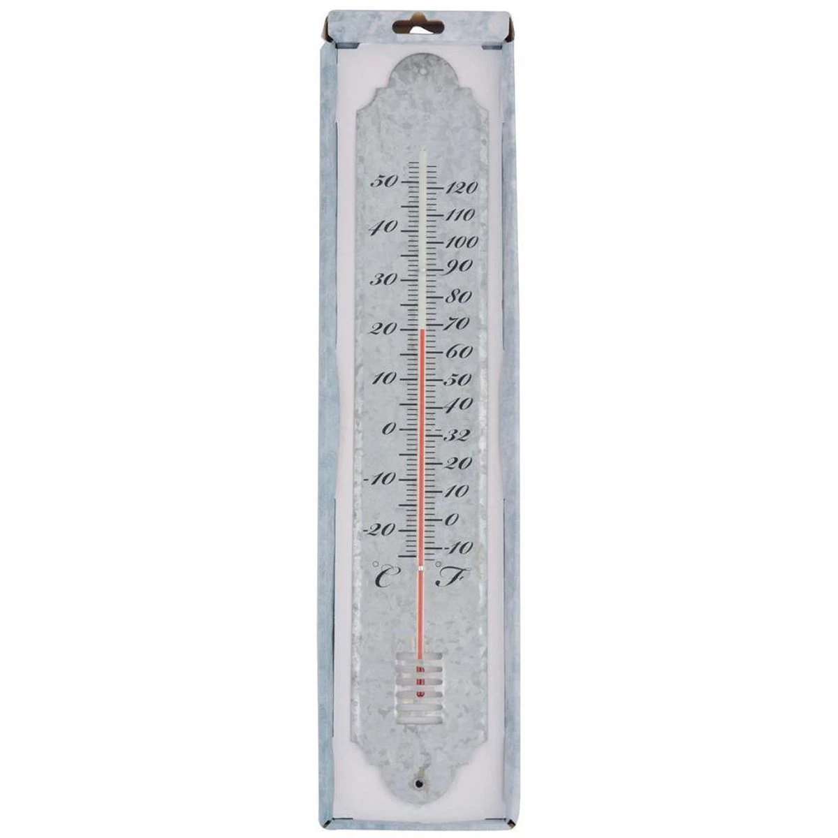 ESSCHERT DESIGN Thermometer 50 Cm - Oud Zink - Afbeelding 3