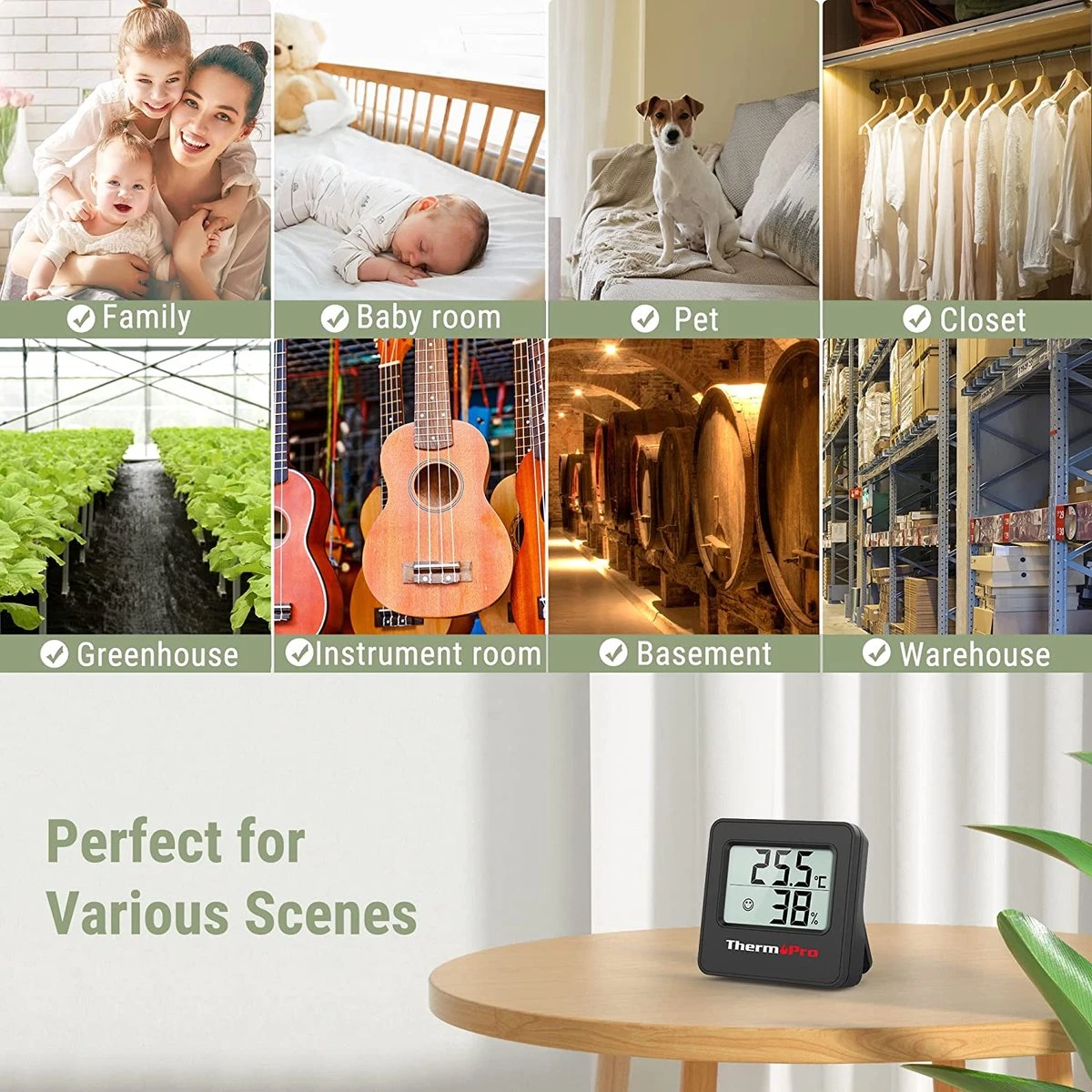 ThermoPro TP157 Digitale Binnenthermometer Hygrometer - Afbeelding 4