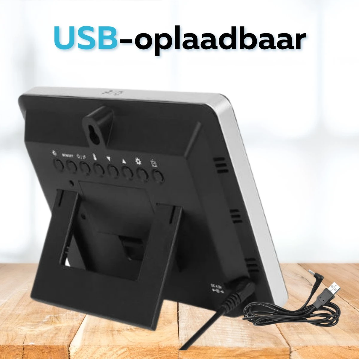 Merkloos Acestore Weerstation - Acestore Digitaal Weerbericht - Draadloos - Voor Binnen En Buiten - Inclusief Sensor - Zwart - Afbeelding 8