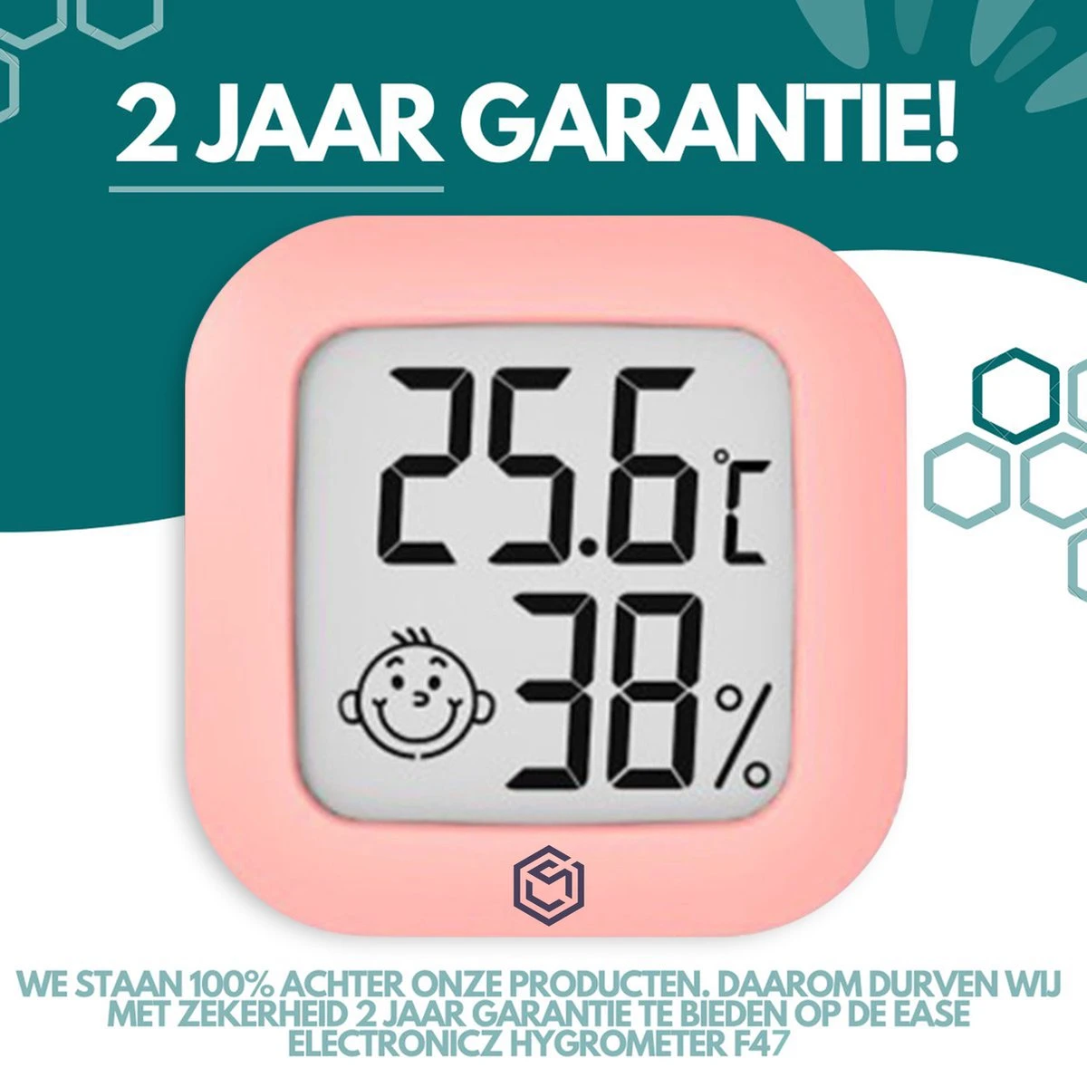 Ease Electronicz Hygrometer - Weerstation - Luchtvochtigheidsmeter - Thermometer Voor Binnen - Incl. Batterij En Plakstrip - Afbeelding 10