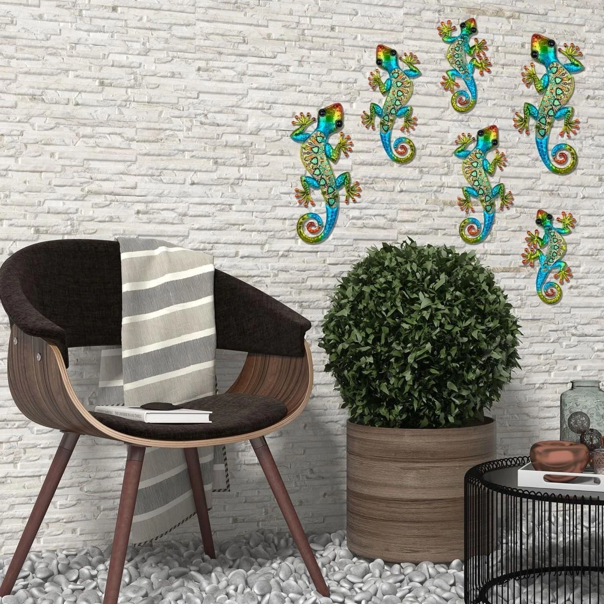 Salamander | Metaal & Glas | Paisley | Groen | L | 13x30 - Afbeelding 3