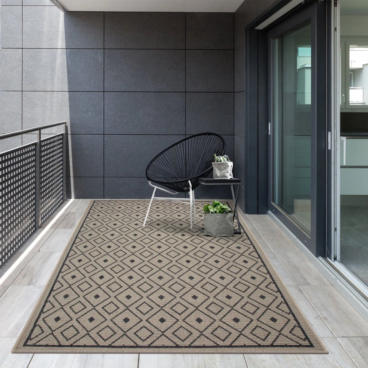 Karat Buitenkleed - Tuintapijt - Vloerkleed - Clyde - Rockport - 200 X 290 Cm - Afbeelding 2