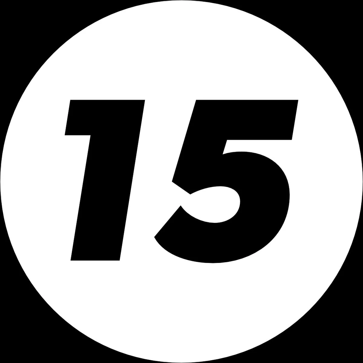 Merkloos Container Sticker – Set Van 3 Container Stickers - Rond - Kliko Stickers - Weerbestendige Stickers - Container Sticker Huisnummer - 15 X 15 Cm - Wit - Afvalcontainer - Kliko Sticker Set - Afbeelding 2