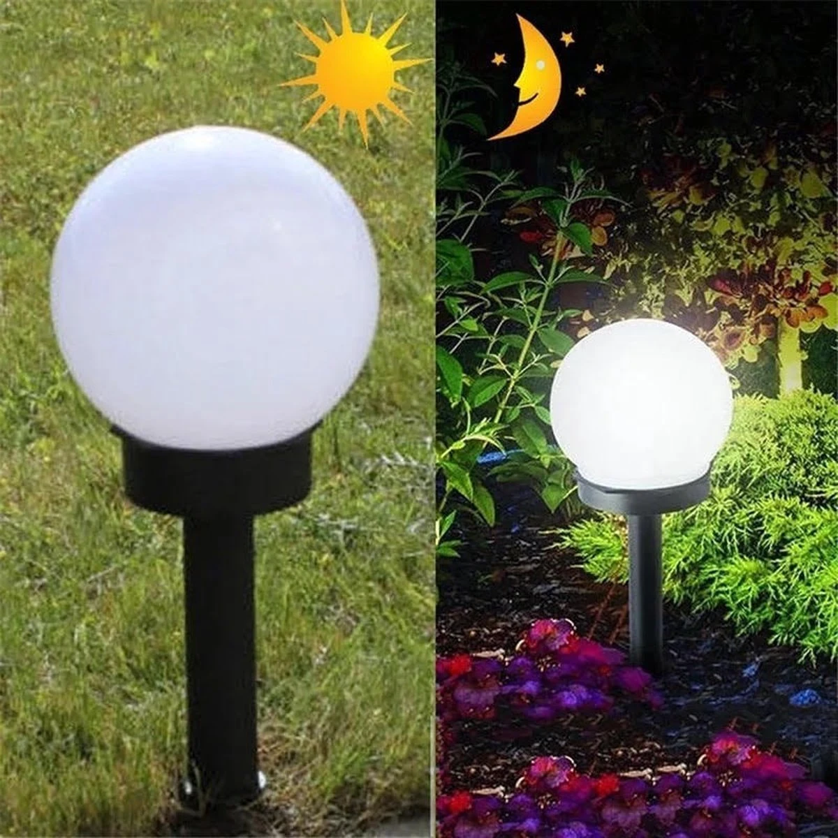 Venus H J - LED Solar Tuinfakkels - 4 Stuks - Warm - Tuinlantaarn - Tuinverlichting Op Zonne-energie - LED - Buitenverlichting - Padverlichting - Solar Tuinverlichting