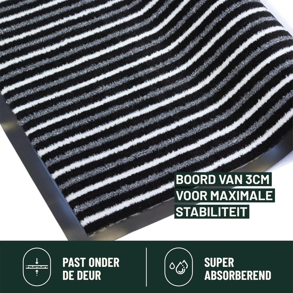 Deurmat Binnen Studio M - NEON - Droogloopmat Binnen 60X80 Cm - Schoonloopmat - Antislip Deurmat - Deurtapijt- Kwalitatieve Binnenmat - Inloopmat - Deurmatten Voor Binnen - Deurmat Voordeur - Matten - Verschillende Afmetingen - Afbeelding 5