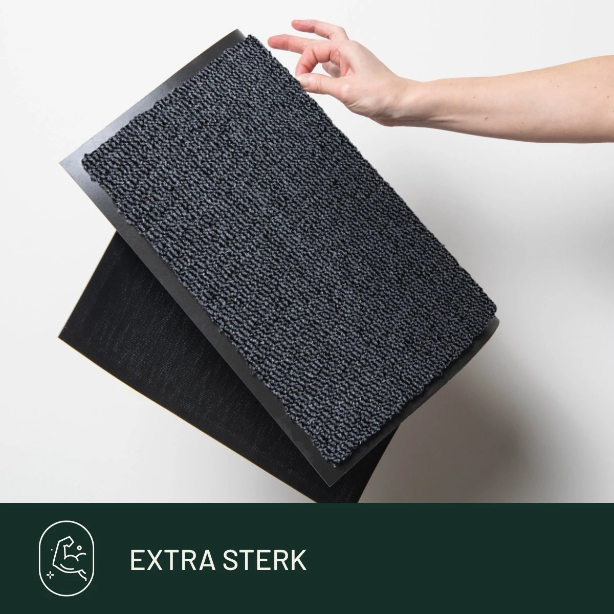 Keukenloper Studio M - CLASSIC - Droogloopmat Binnen/Loper 60x180 Cm - GRIJS - Keukentapijt - Antislip Deurmat - Loper Tapijt/Loper Gang - Deurmat Binnen Of Buiten - Verschillende Afmetingen En Kleuren - Afbeelding 4