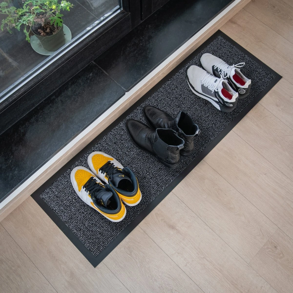 Keukenloper Studio M - CLASSIC - Droogloopmat Binnen/Loper 60x180 Cm - GRIJS - Keukentapijt - Antislip Deurmat - Loper Tapijt/Loper Gang - Deurmat Binnen Of Buiten - Verschillende Afmetingen En Kleuren - Afbeelding 6