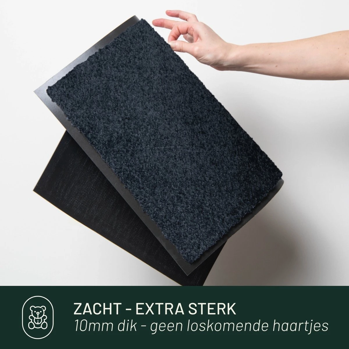 Deurmat Binnen Studio M - CLASSIC PRO - Droogloopmat Binnen 90x150 Cm - ZWART - Schoonloopmat - Antislip Deurmat - Inloopmat - Deurmat Voor Binnen Of Buiten - Verschillende Afmetingen En Kleuren - Afbeelding 10