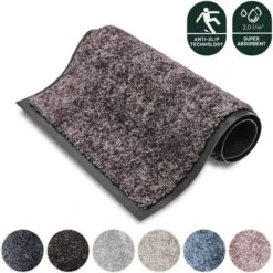 Deurmat Studio M - OPTICLEAN - Droogloopmat Binnen - 60X80 Cm - Bruin - Verschillende Afmetingen En Kleuren