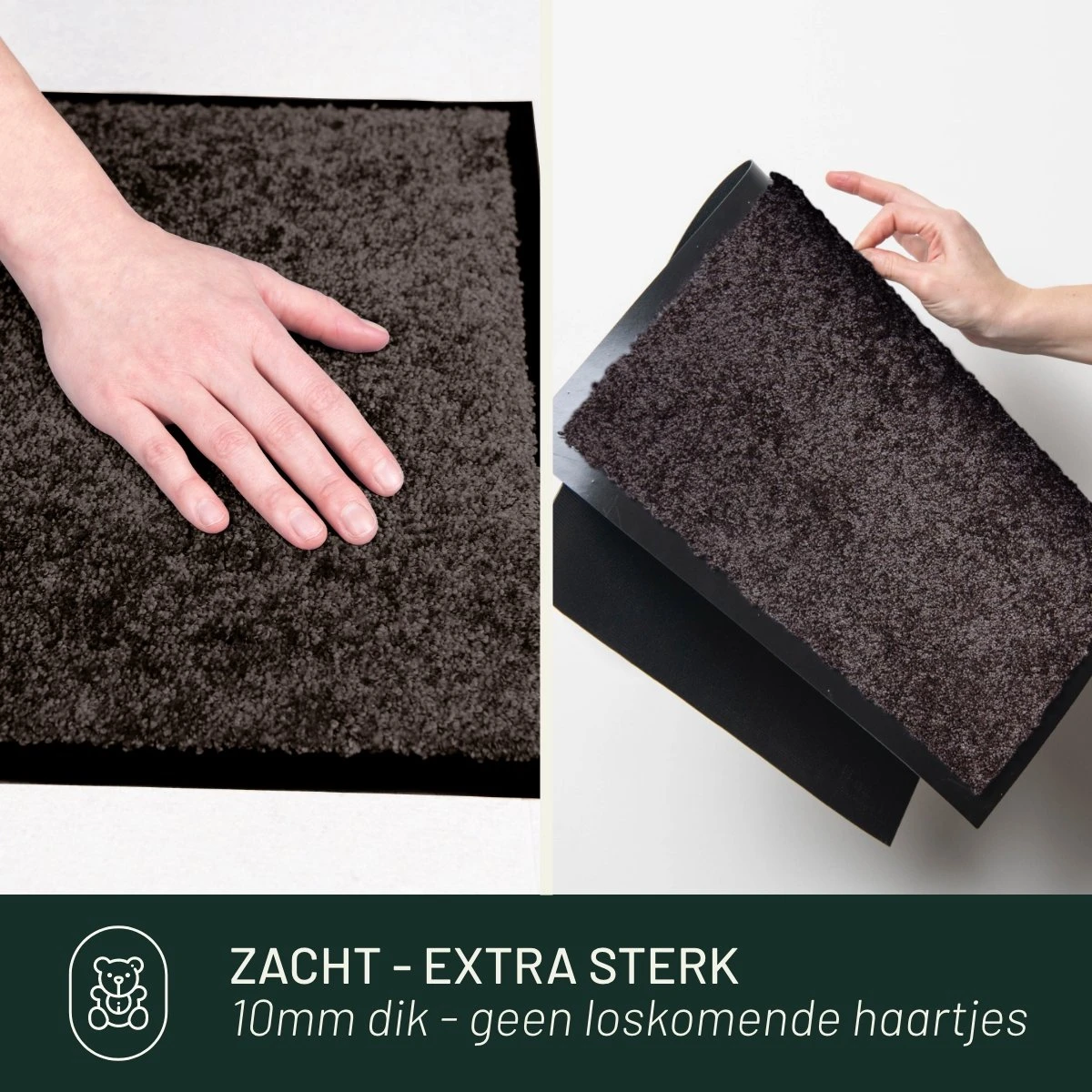 Deurmat Studio M - OPTICLEAN - Droogloopmat Binnen - 60X80 Cm - Bruin - Verschillende Afmetingen En Kleuren - Afbeelding 5