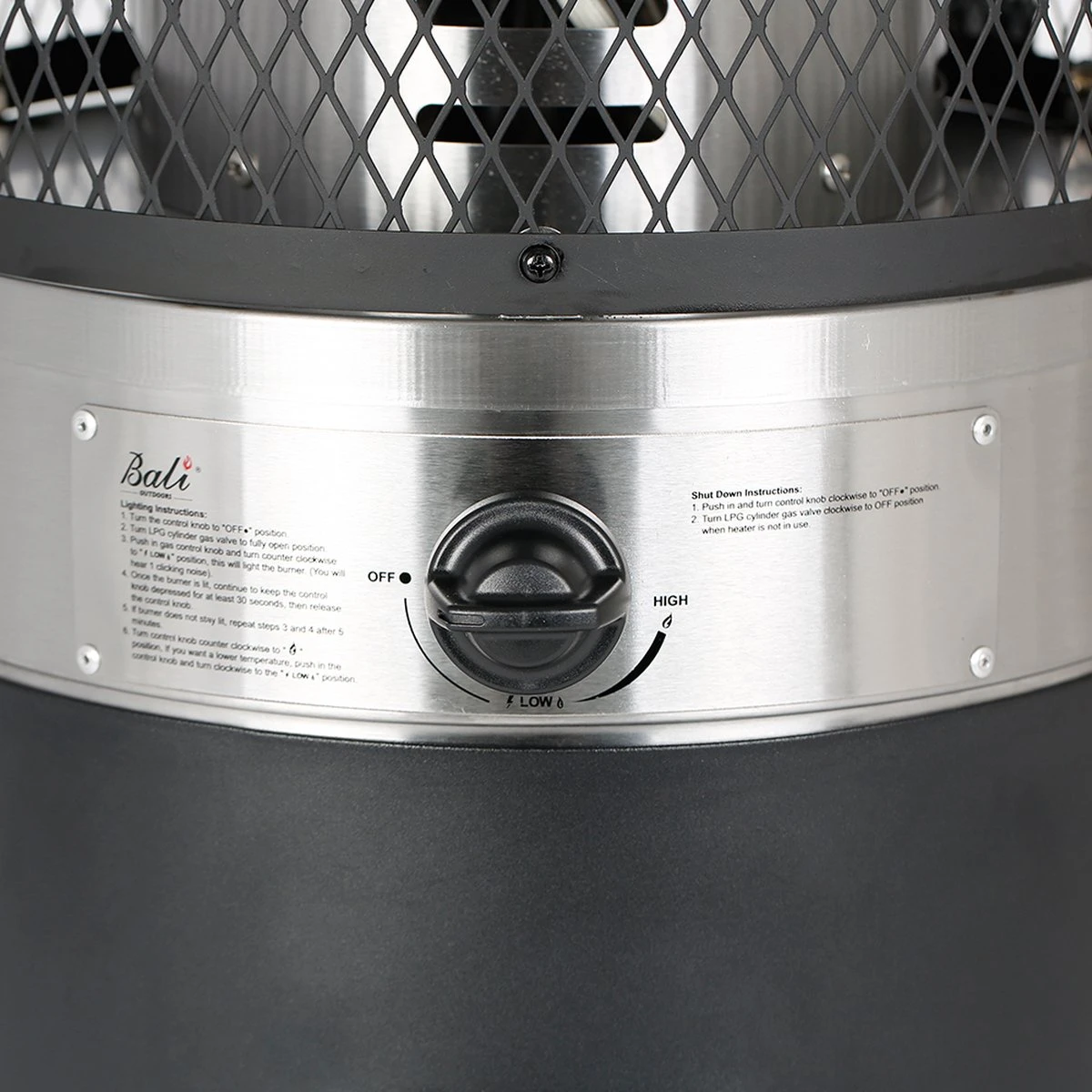 Balioutdoors Lounge Terrasverwarmer 7.3kW -Staande Heater - Gas - Incl. Gasdrukregelaarset 30 Mbar & Slang 50 Cm - Model SRPH92 - Afbeelding 15