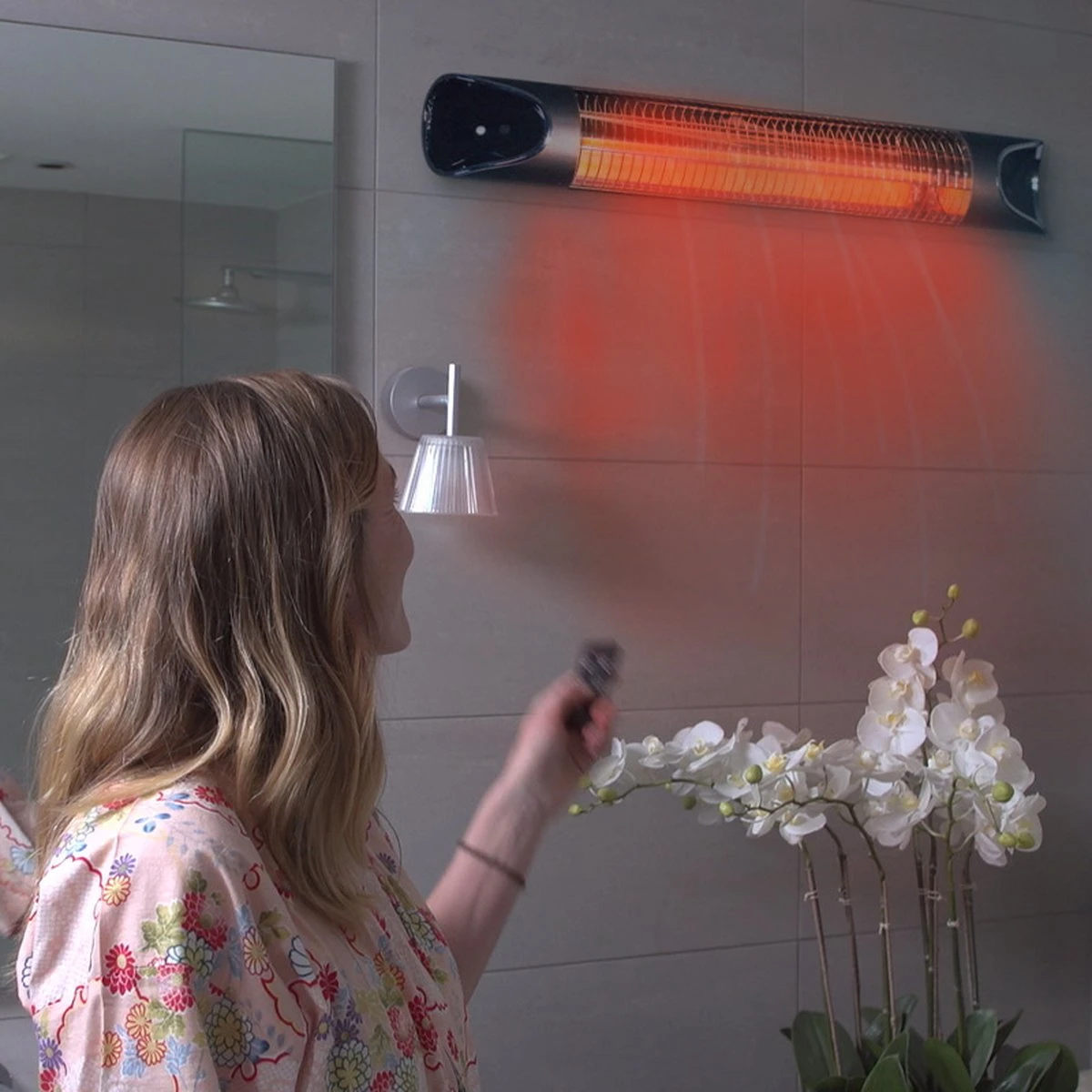 Livington Instant Heater - Infrarood Terrasverwarmer - 2000W - Binnen En Buiten - Bewegingssensor - IPX4 - Met Afstandsbediening - Afbeelding 4