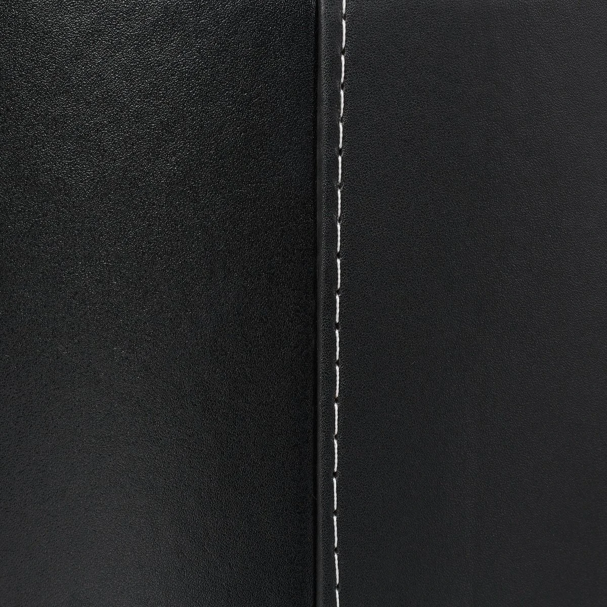 Relaxdays Houtmand Kunstleer - Haardhout Mand Zwart - Opbergmand - Haardmand - XL - Afbeelding 6