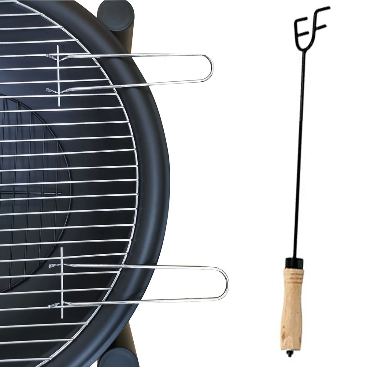 MaxxGarden Tuinhaard Grieks Zeus - Terrashaard - Vuurkorf - BBQ - Terrasverwarmer - Terrasverwarming - Sfeerhaard - 60cm - Zwart - Afbeelding 5