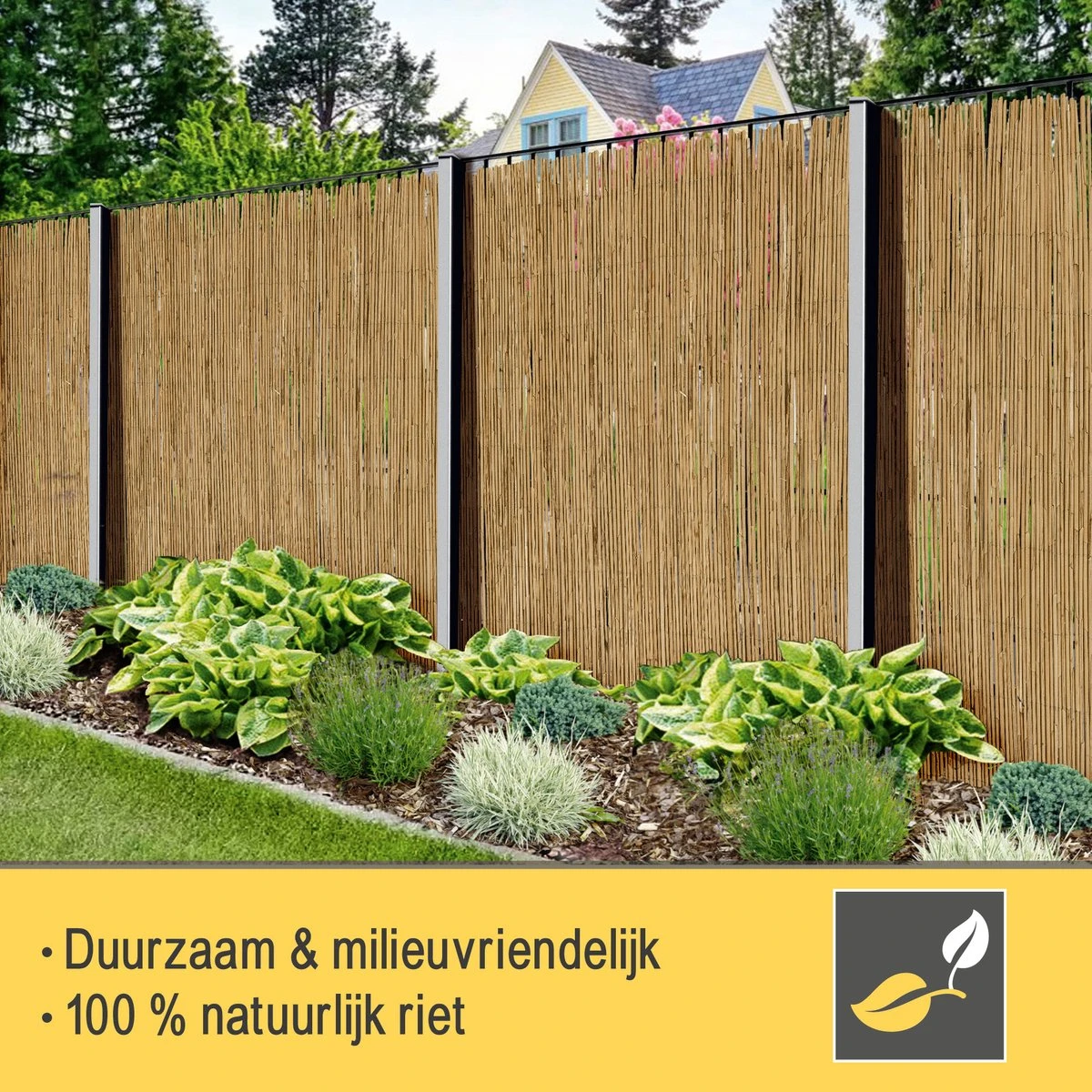 Sol Royal Premium Balkonscherm Riet - Privacyscherm Voor Balkon Solvision S36 - Balkondoek Riet 600x90cm - Afbeelding 10