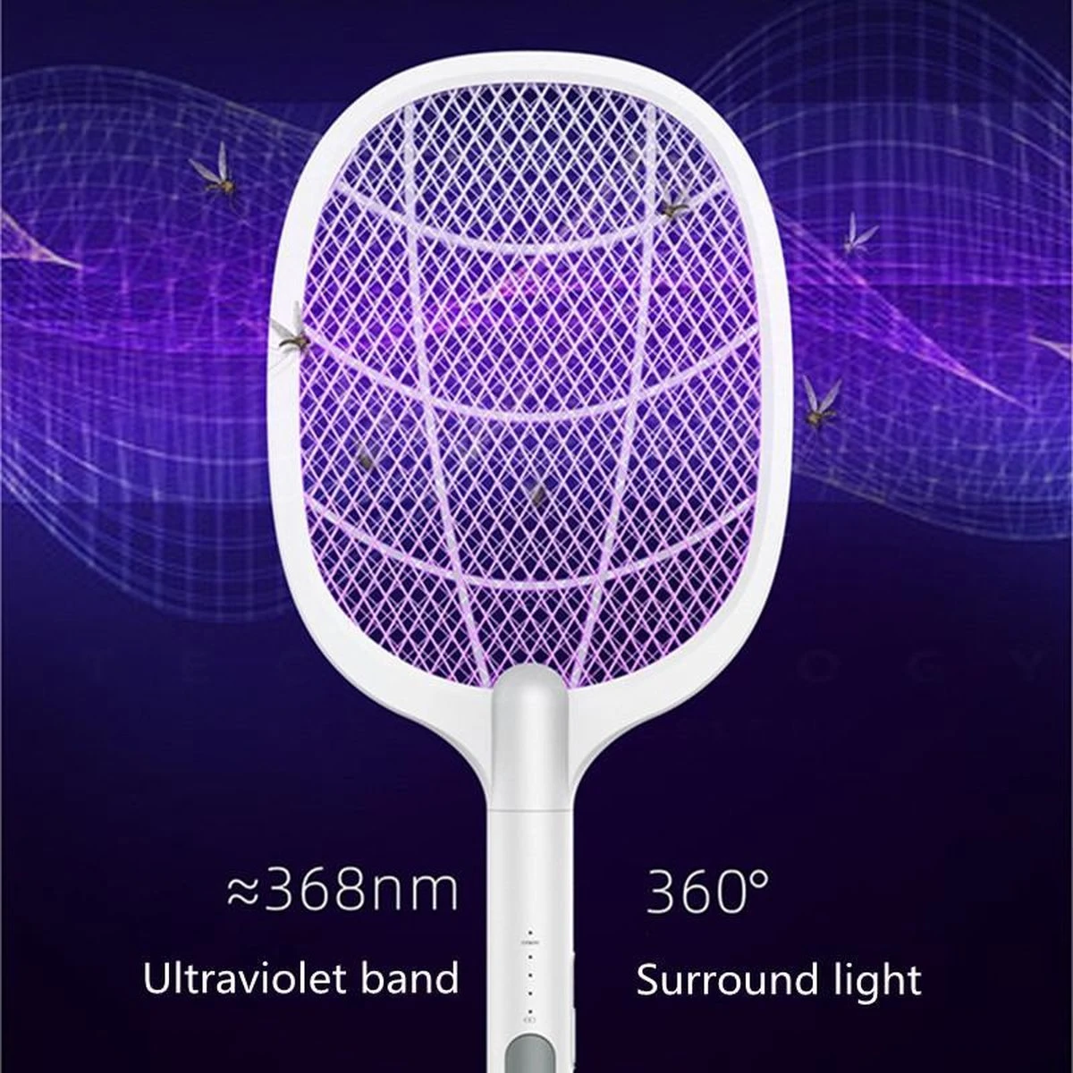 Elektrisch Oplaadbare Vliegen / Muggenmepper - UV-lamp - USB Oplaadbaar-2 In 1 - Afbeelding 8