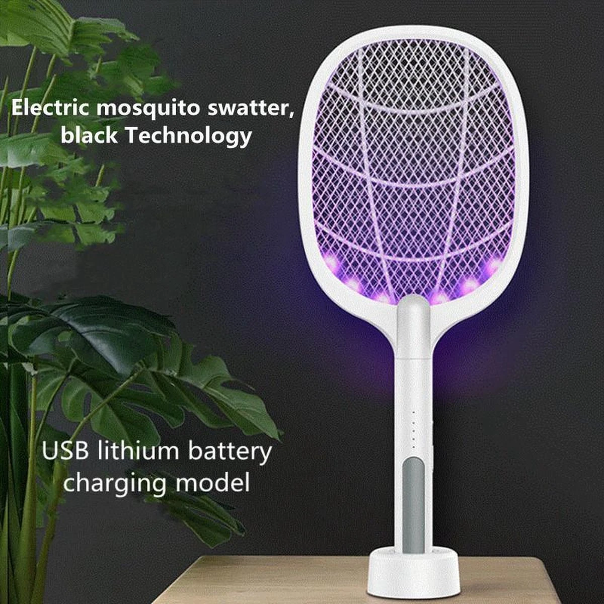 Elektrisch Oplaadbare Vliegen / Muggenmepper - UV-lamp - USB Oplaadbaar-2 In 1 - Afbeelding 12