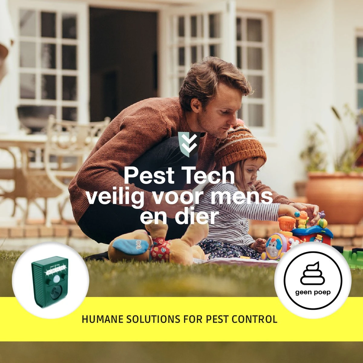 Pest-Tech PT-221 | Ultrasone Kattenverjager Op Zonneenergie | Kattenschrik | Marterverjager | Dierenverjager | Kattenafweermiddel | Ongedierte Verjager - Met USB Oplaadkabel - Afbeelding 10