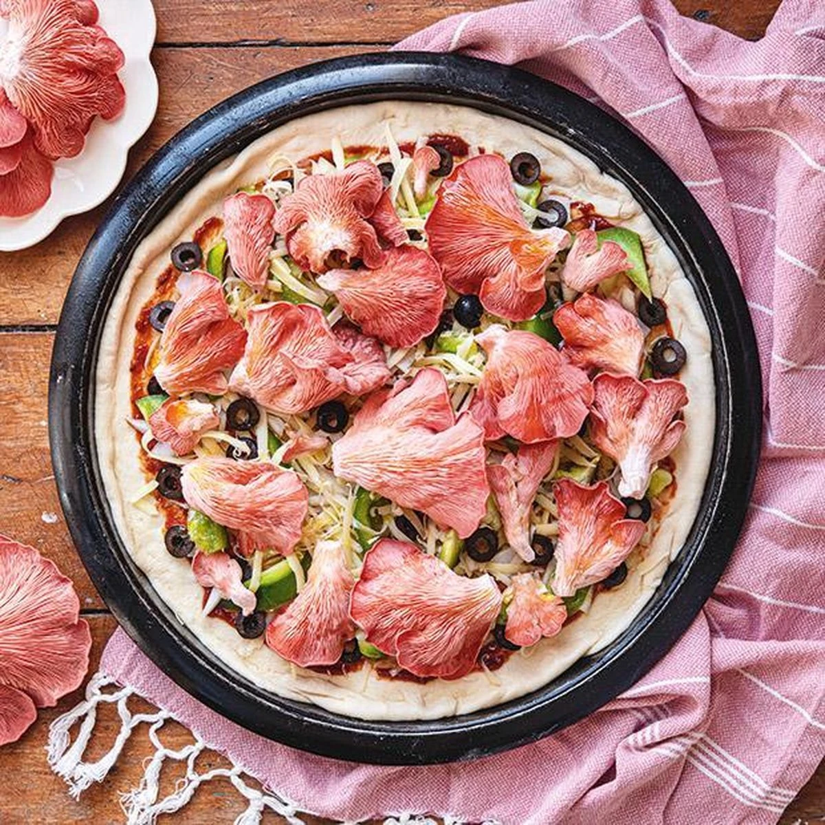 ToshiFarm Broed Voor Roze Oesterzwammen - 50 Gram - Zelf Oesterzwammen Kweken Met Growkit - Broed Voor Paddestoel Kweekset - Eco Cadeau - Afbeelding 2