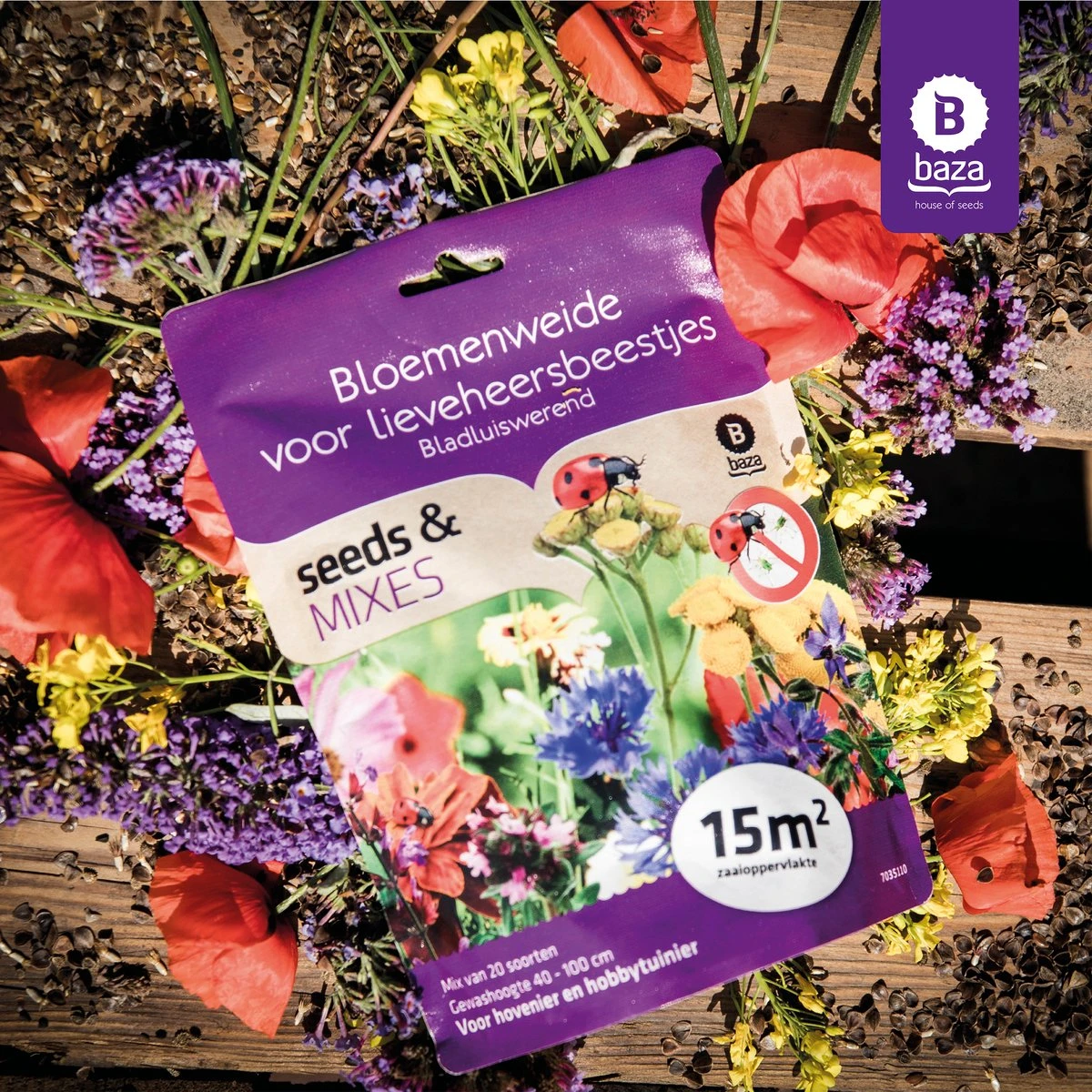 Seeds & Mixes Bloemenweide Zaden Meerjarig En Wilde Bloemen 2 Stuks - Afbeelding 3