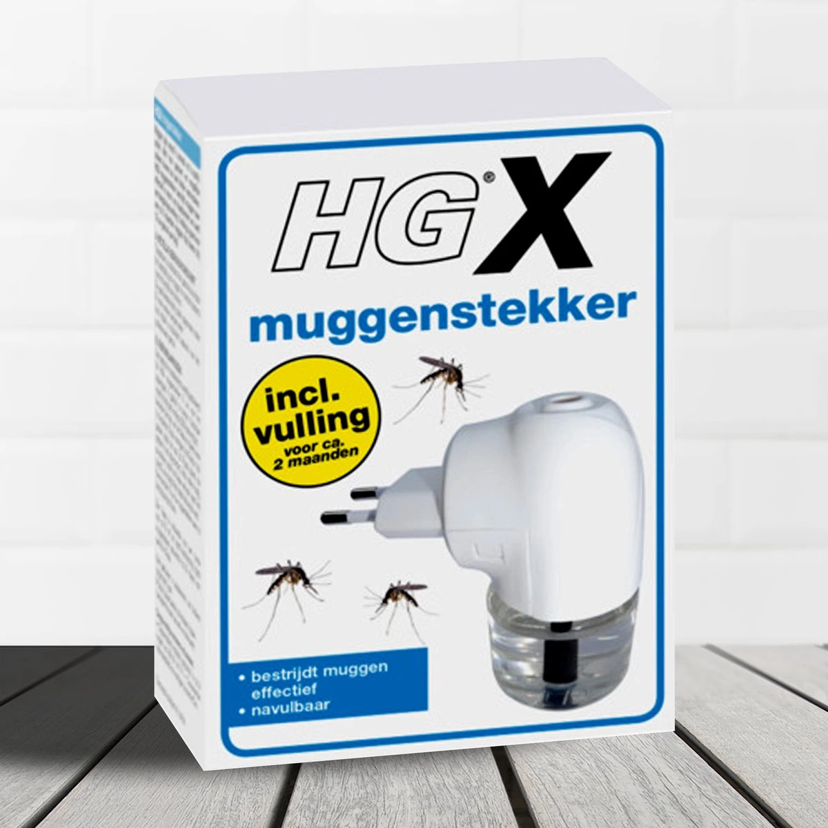 HGX Muggenstekker - 45ml - Navulbaar - Continue Bestrijding Van Muggen - Werkt Ca 2 Maanden - Afbeelding 2