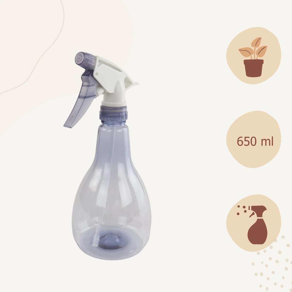 Orange85 Plantenspuit - Plantensproeier - Waterverstuiver - 650 Ml - Blauw - Kunststof - Binnen - Sprayflacon - Afbeelding 3