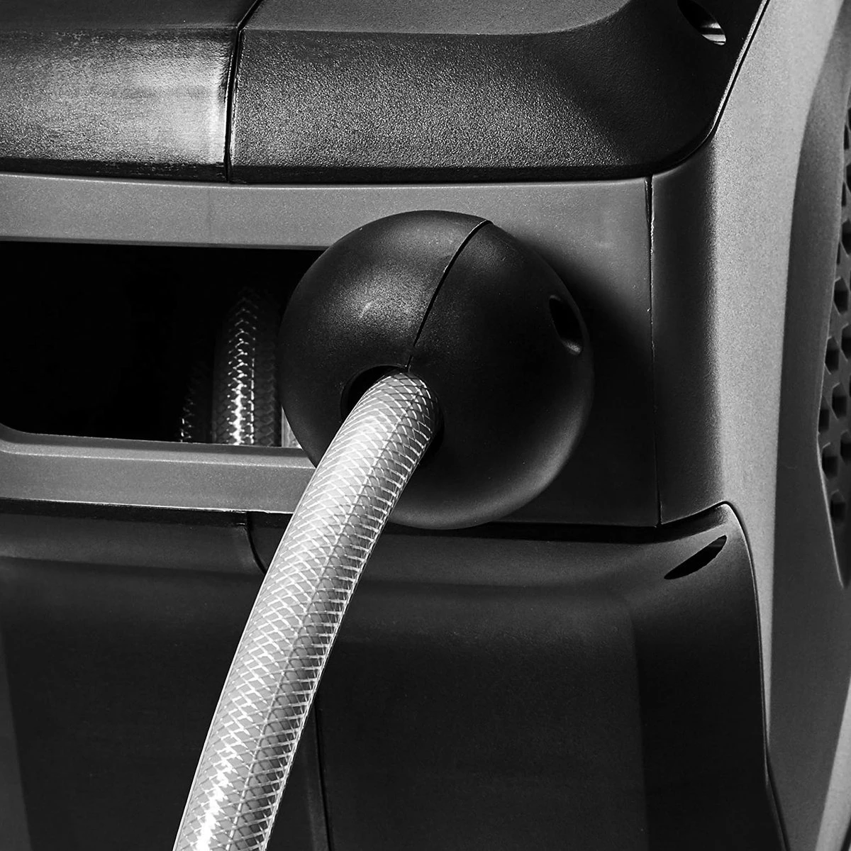 CoolHome Wandslangenbox 15 Meter + 1,5 Meter - Tuinslang Met Haspel- Slangenhouder 180° Draaibaar - Tuinslanghaspel Zwart - Grijs - Afbeelding 2