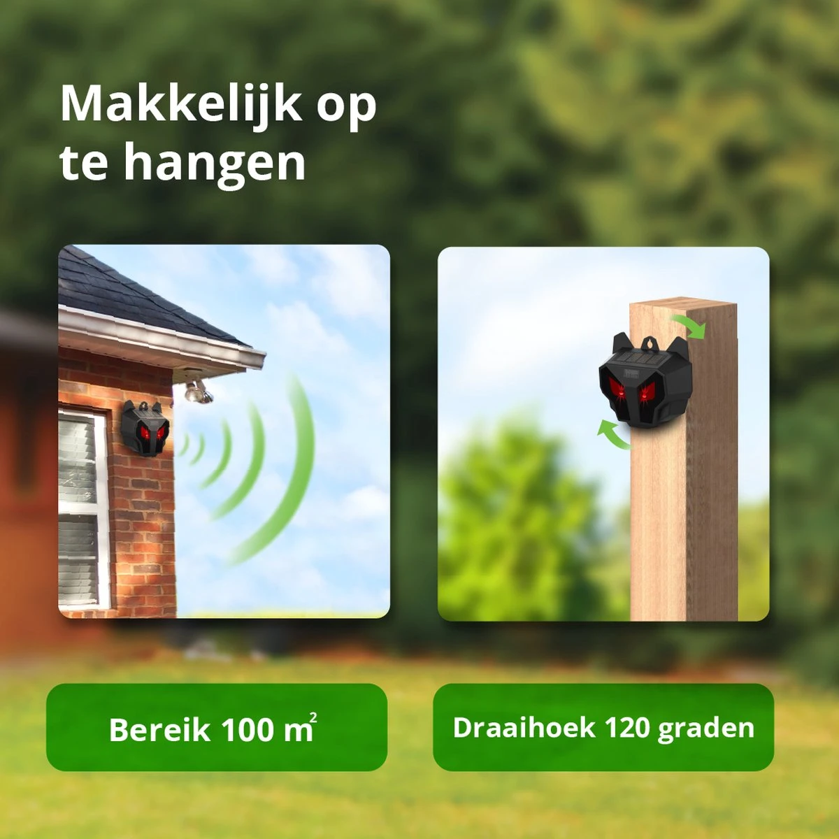 Kattenverjager Buiten – Kattenschrik – Op Zonneenergie – Duivenverjager - Vogels - Afbeelding 5