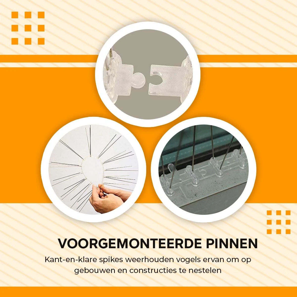 TIOF Duivenpinnen Incl. Tape & Tiewraps – Gebruiksklare Vogelpinnen – 3 Meter – Duivenverjager – RVS - Afbeelding 4