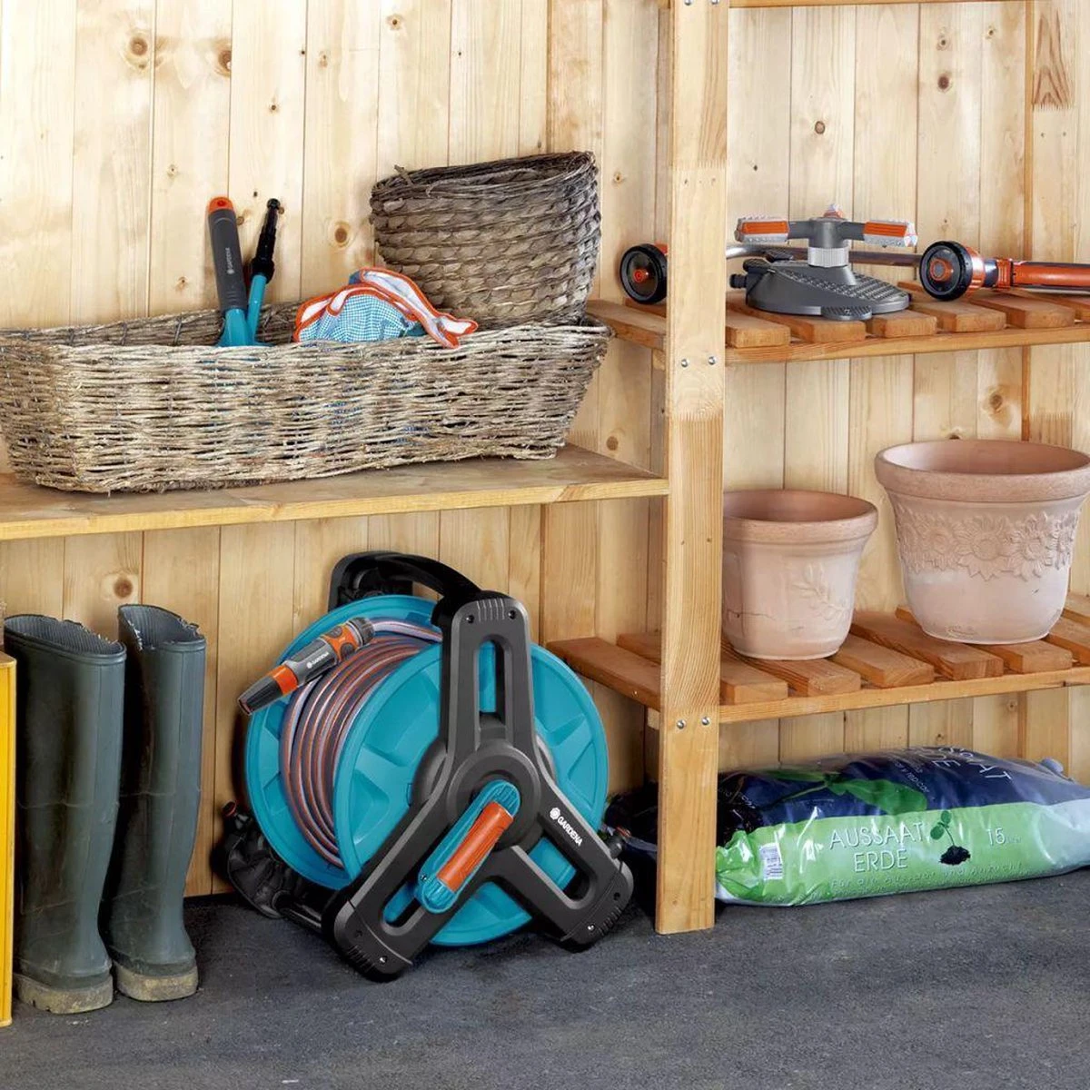 GARDENA Classic Slanghouder 50 - Geschikt Voor 50 M Ø13 Mm / 40 M Ø15 Mm / 30 M Ø19 Mm Slang - Afbeelding 8