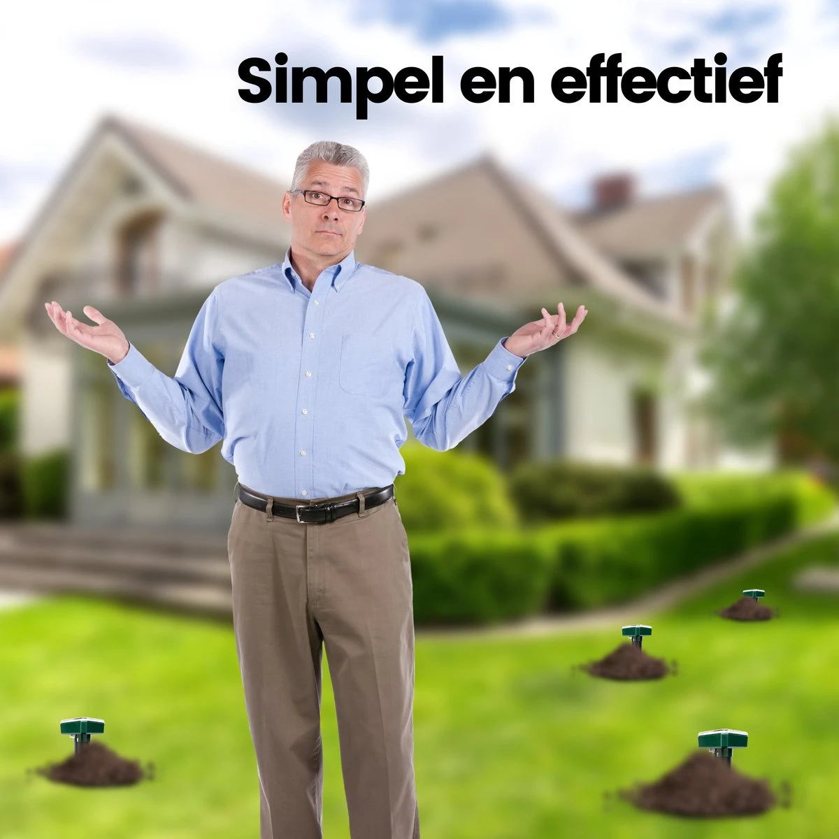 Aniway®- Mollenverjager - 2 Of 4 Stuks - Mollenbestrijding - Op Zonne-energie - Diervriendelijk - Waterdicht - Strakke Tuin/gazon/perceel - Afbeelding 11