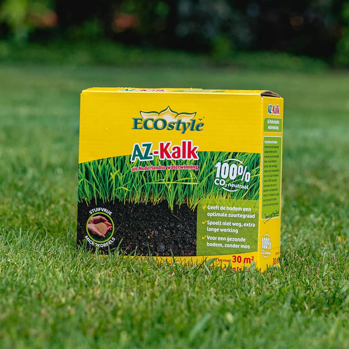 ECOstyle AZ Kalk Micro Korrel – Voor Gazon, Sier- En Moestuin - Corrigeert Zuurgraad Direct En Langdurig - Werkt Tegen Mos - CO2-Neutraal – 70 M² - 5 KG - Afbeelding 4