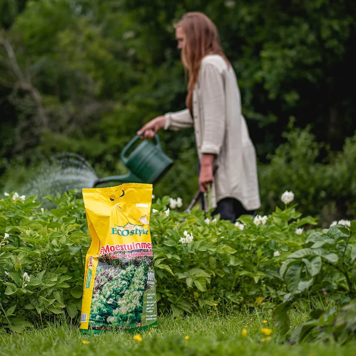 ECOStyle Moestuinmest Voor Eetbare Gewassen - Voor Fruit En Moestuin - Rijk Aan Kalium - 120 Dagen Voeding - 80 M² - 8 KG - Afbeelding 3