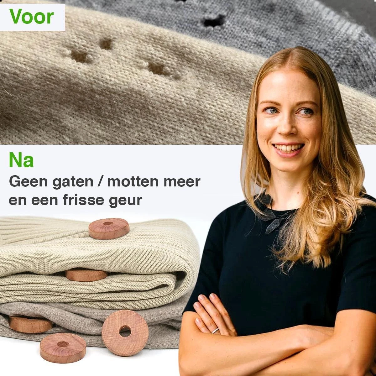 AWEMOZ Mottenballen 71 Stuks + 10 Stuks Schuurpapier - Cederhout Tegen Motten - Motten Bestrijden - Mottenval - Afbeelding 2