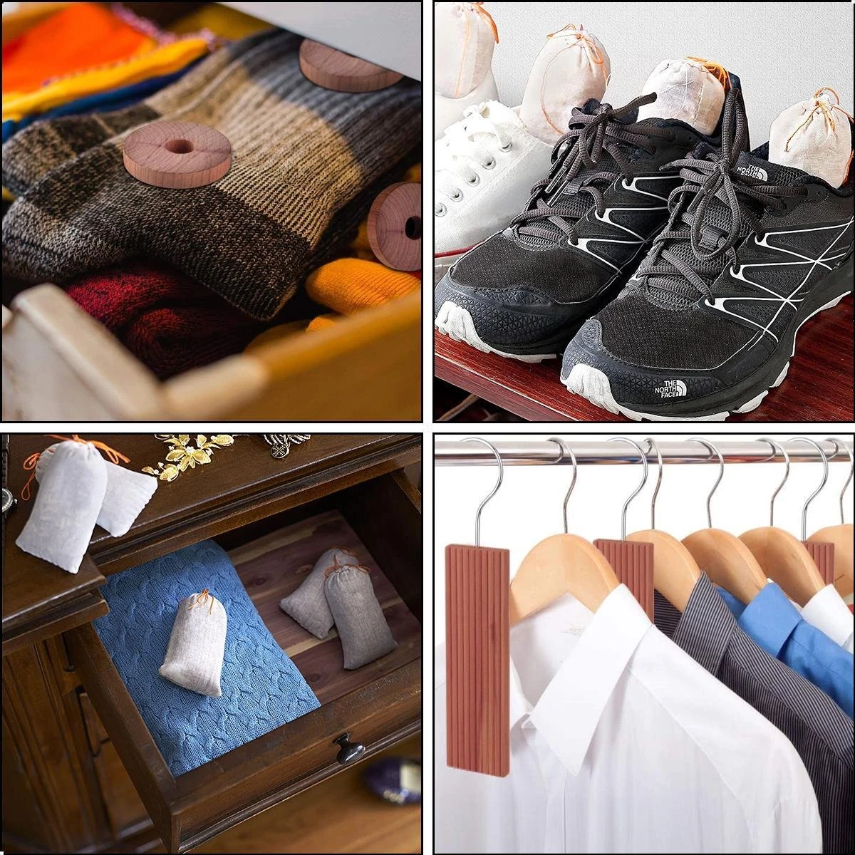 AWEMOZ Mottenballen 71 Stuks + 10 Stuks Schuurpapier - Cederhout Tegen Motten - Motten Bestrijden - Mottenval - Afbeelding 3