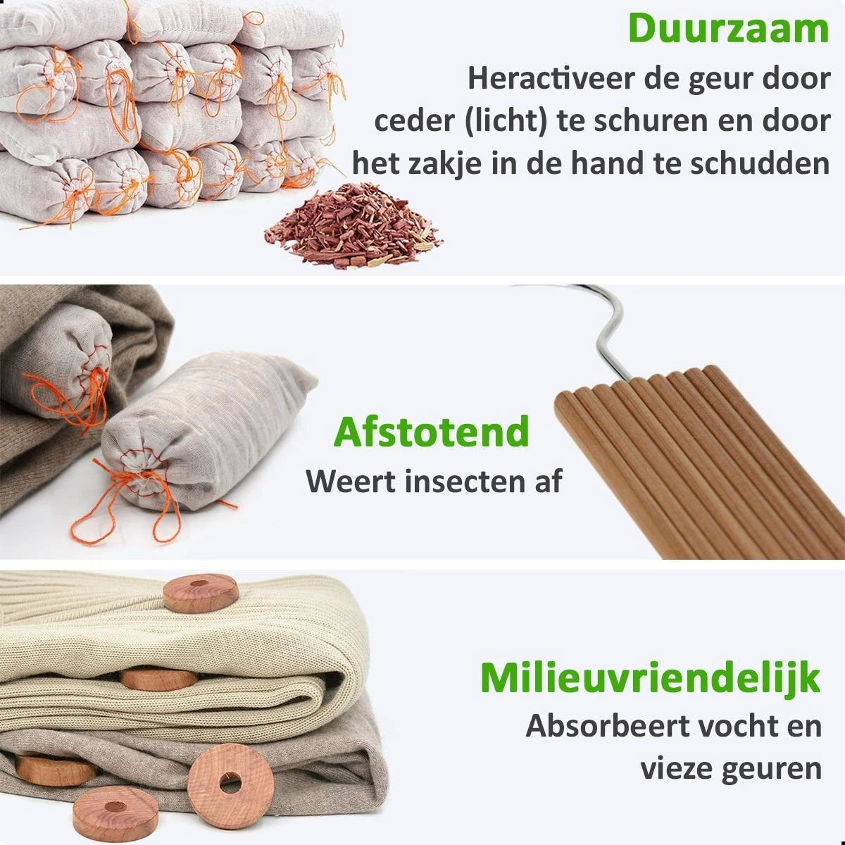 AWEMOZ Mottenballen 71 Stuks + 10 Stuks Schuurpapier - Cederhout Tegen Motten - Motten Bestrijden - Mottenval - Afbeelding 5