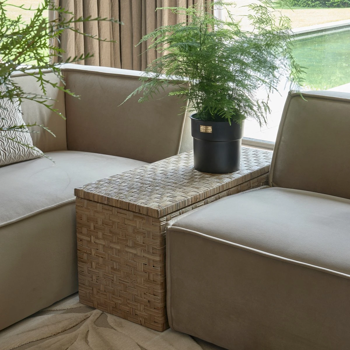 Riviera Maison Bloempot Voor Binnen Zwart - City Loft Flower Pot S - Afbeelding 7