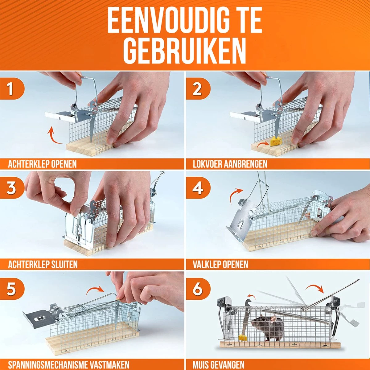 Strex Muizenval Voor Binnen En Buiten - Diervriendelijk - Levende Val - 2 Stuks - Afbeelding 6