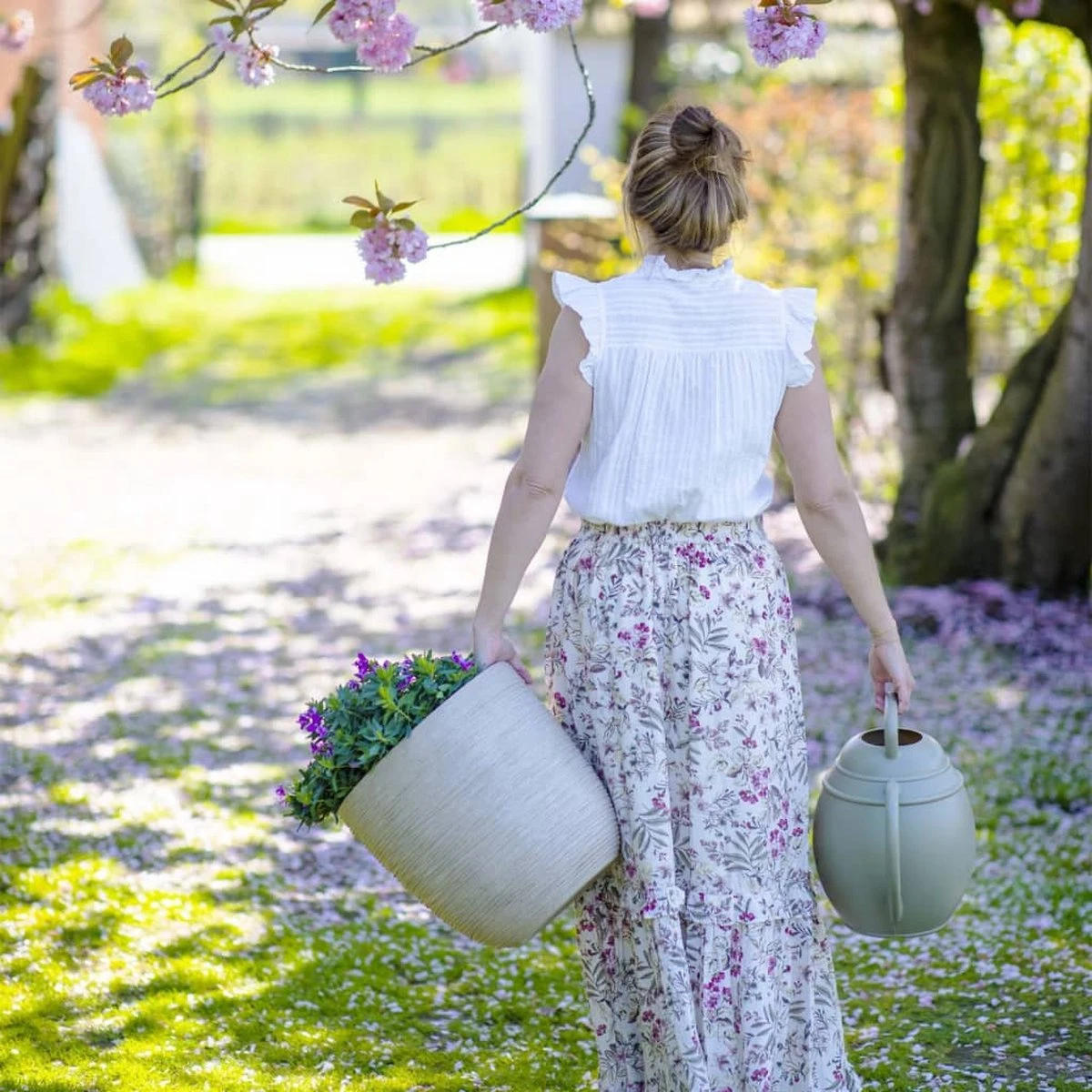 Capi Europe - Bloempot Bol Waste Rib NL - 35x34 - Terrazzo Beige - Voor Binnen En Buiten - KTBR932 - Afbeelding 11