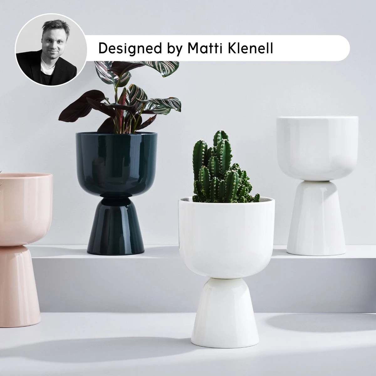 Iittala Nappula - Bloempot - Bloempotten Voor Binnen En Buiten - Plantenpotten - Wit - 230 X 155 Mm - 1 Stuk - Afbeelding 3